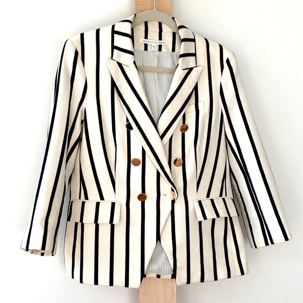 Veronica Beard pinstripe dickey jacket